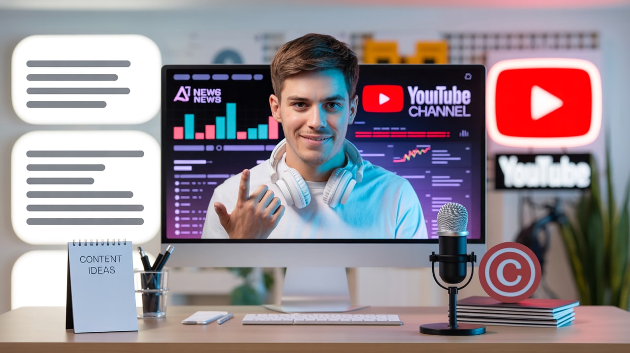 AI News Channel on YouTube: How to Grow Fast & Avoid Copyright Issues