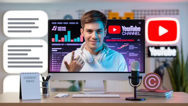 AI News Channel on YouTube: How to Grow Fast & Avoid Copyright Issues