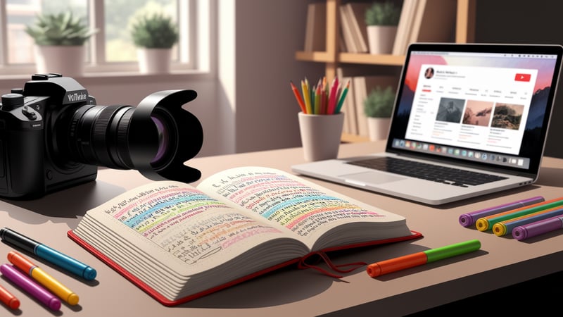 60 Creative Bullet Journaling YouTube Niche Ideas for 2025