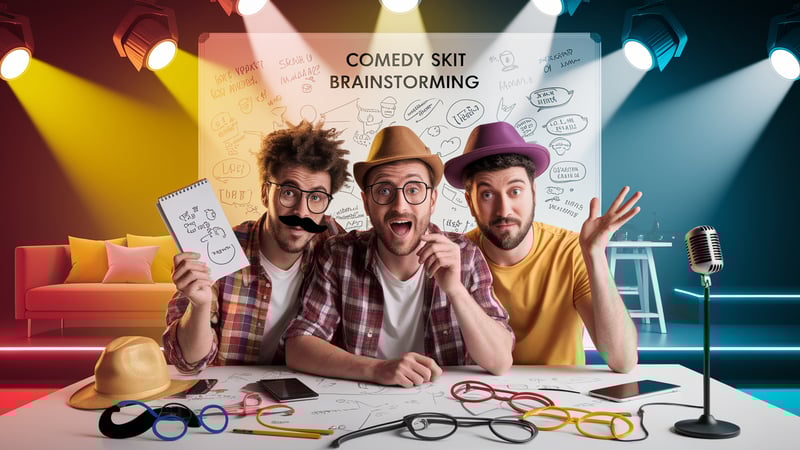 105 Hilarious Comedy Skit YouTube Niche Ideas for 2025