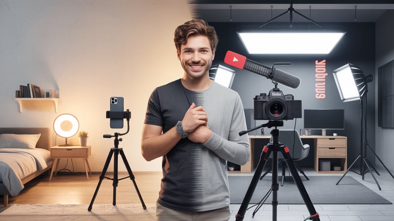 How a YouTuber's Filming Setup Evolves with Channel Growth