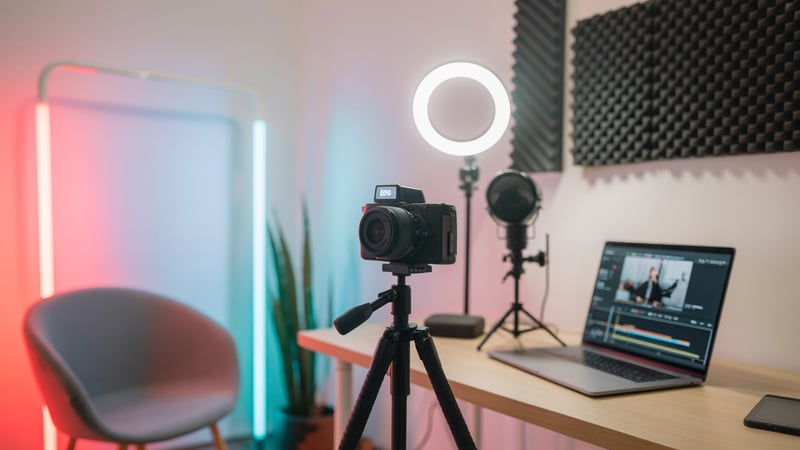 How to Set Up a Small YouTube Filming Space at Home
