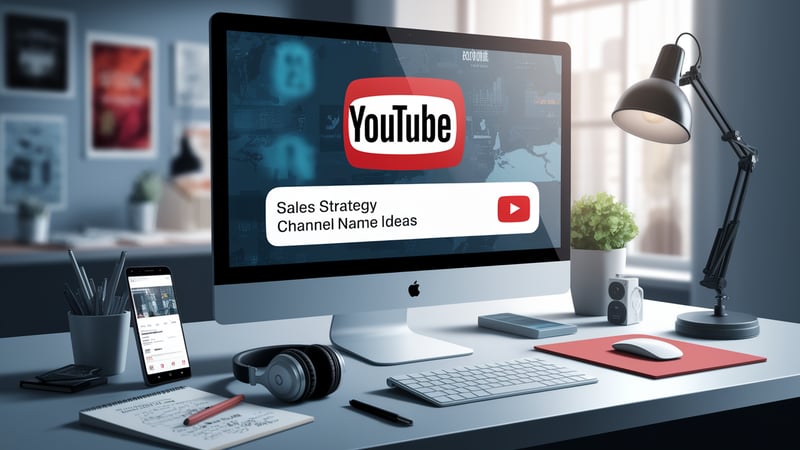 105 Engaging Sales Strategy YouTube Channel Name Ideas 2025