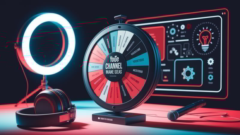 75 Creative Spinning YouTube Channel Name Ideas for 2025