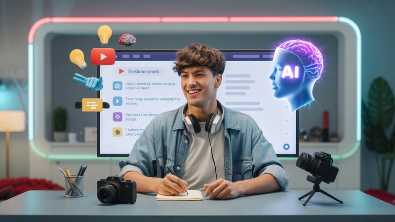Stop Staring at a Blank Page: AI for YouTube Ideas & Scripts