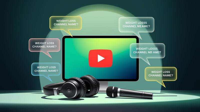 60 Engaging Weight Loss YouTube Channel Name Ideas 2025